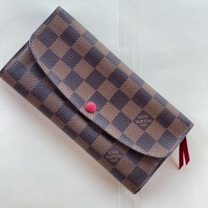 Louis Vuitton Brown and Red Wallet
